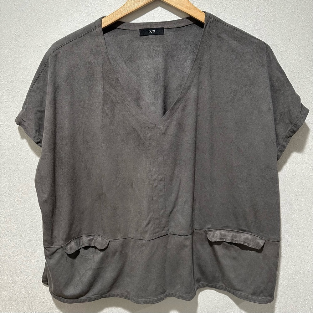 Ruti Microsuede Top - Picture 2 of 9